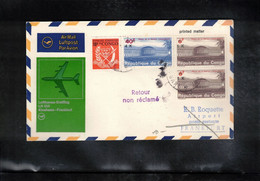 Republic Congo Kinshasa 1971 Lufthansa First Flight Kinshasa - Frankfurt - FDC