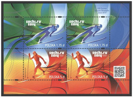 Poland 2014 - XXII Olympic Winter Games Sochi 2014 Souvenir Sheet Mnh - Inverno 2014: Sotchi