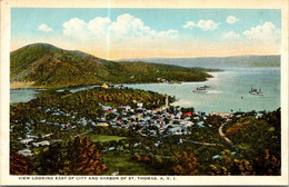 (2 G 42) Very Old - US  St Virgin Islands St Thomas - East Of City & Harbour View - Jungferninseln, Amerik.