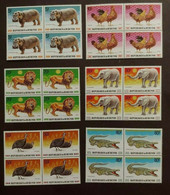 Burundi - 972/977 - Blocs De 4 - Animaux D'Afrique - 1991 - MNH - Unused Stamps