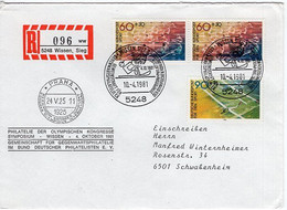 51327 - Bund - 1981 - 90Pfg Sport MiF A R-Bf WISSEN - ... OLYMPISCHE KONGRESSE -> Schwabenheim - Andere & Zonder Classificatie