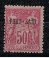 PORT SAID    N°  YVERT  :   14 ( Pli Au Dos)   NEUF AVEC  CHARNIERES     _ - Unused Stamps