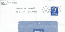 25635 20 F Marianne De Muller Blue 2021 Blau - Cartas & Documentos