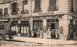 Magasin, Lyon: Maison De La Suze, Quai Gailleton, Employés - Cliché Rapid-Photo - Negozi