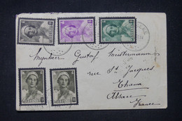 BELGIQUE - Enveloppe De Jabbeke Pour La France En 1936, Affranchissement Varié - L 117514 - Covers & Documents