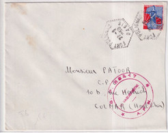 1960 - GUERRE ALGERIE - ENVELOPPE De FORT POLIGNAC OASIS ! => COLMAR - Guerra D'Algeria