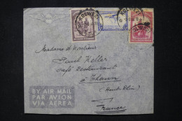 CONGO BELGE - Enveloppe De Kolwezi Pour La France En 1938 Par Avion - L 117531 - Lettres & Documents