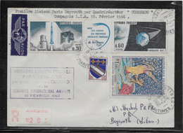 France 1er Vols - Enveloppe - TB - Primi Voli