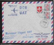 France 1er Vols - Enveloppe - TB - Premiers Vols