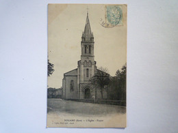 2022 - 1119  NOGARO  (Gers)  :  L'EGLISE  -  Façade  1906   XXX - Nogaro