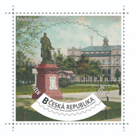 Czech Rep. / My Own Stamps (2020) 1008: City Plzen (1295-2020) - Pilsen (1904) Palacky Monument, Sokol Gym Organization - Nuovi