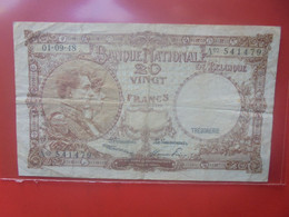 BELGIQUE 20 FRANCS 1-9-48 Circuler (B.26) - 20 Francos