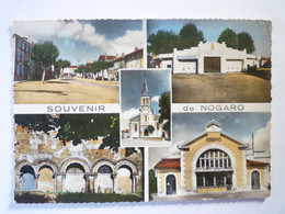 2022 - 1143  NOGARO  (Gers)  :  Carte Multivue  " Souvenir De Nogaro "  -  Carte  SM    XXX - Nogaro