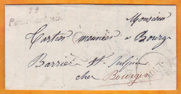 1845 - Cursive 72 PONTCHARTRAIN, Auj. Yvelines Sur LAC Fraternelle 2 Pages Vers BOURG BARRIER ST SULPICE - 1801-1848: Precursors XIX