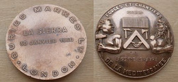 DX-012 Médaille Bronze Gravée Sur La Tranche Signée Darby Forces Et Chantiers De La Méditerranée - Other & Unclassified