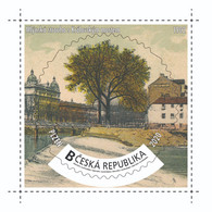 Czech Rep. / My Own Stamps (2020) 1013: City Plzen (1295-2020) - Pilsen (1903) Mill Gutter, Royal Bridge, Tree - Neufs