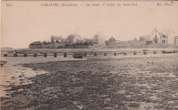 Carantec  La Jetée Et La Grève De St Pol - Carantec