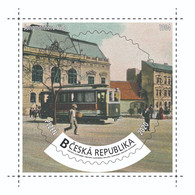 Czech Rep. / My Own Stamps (2020) 1016: City Plzen (1295-2020) - Pilsen (1904) Jungmann Avenue, Tram - Unused Stamps