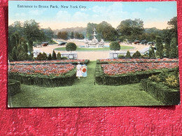 1944's Entrance To Bronx Park , New York City Post Card Séries New York-USA-Amérique Etats-Unis NY-Carte Postale - Bronx