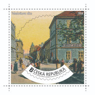 Czech Rep. / My Own Stamps (2020) 1021: City Plzen (1295-2020) - Pilsen (1904) Veleslavinova Street - Unused Stamps