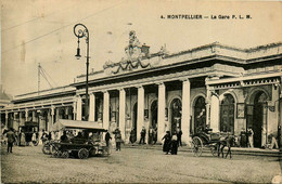 Montpellier * Vue Sur La Gare * Attelage * Marchand * Ligne Chemin De Fer - Montpellier