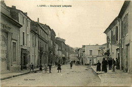 Lunel * Le Boulevard Lafayette * Coiffeur * Hôtel Du Commerce - Lunel