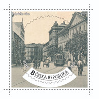 Czech Rep. / My Own Stamps (2020) 1022: City Plzen (1295-2020) - Pilsen (1909) Palacky Street, Tram - Neufs