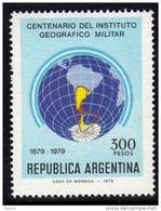 Argentine Thème Polaire N° 1205 XX Centenaire De L'Institut Géographique Militaire TB - Antarktis-Expeditionen