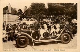 Cosne * Le Congrès Des Sapeurs Pompiers , Place De La Pêcherie * Le 20 Juin 1937 * Fête Locale , Pompier - Cosne Cours Sur Loire