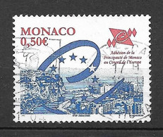 Timbres Oblitérés De Monaco N°2460 Yt, 2004, Adhésion Au Conseil De L'Europe - Oblitérés
