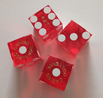 Oostende Casino Dice Set Of 4 Belgium Belgique België - Casino