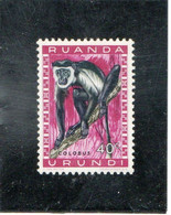 RUANDA-URUNDI    1959-61  Y.T. N° 205 à 216B  Incomplet  Oblitéré  207 - Usati
