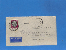 Allemagne Reich 1937 Lettre Aérienne De Badbergen Vers L'Afrique Du Sud (G4964) - Briefe U. Dokumente