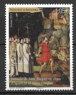 Timbres Neufs** D'Andorre  , 2013, N°740 YT, Retable De Saint Miquel De Prats - Ungebraucht