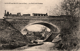 Savigny Sur Braye * Le Pont De La Fontaine , Passage Train * Ligne Chemin De Efr Loir Et Cher - Altri & Non Classificati