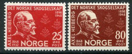 NORWAY 1948 Centenary Of Forestry Society MNH / **.  Michel 336-37 - Unused Stamps