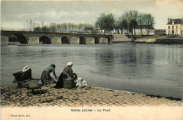 Selles Sur Cher * Lavoir Laveuses Lavandières Blanchisseuses * Le Pont - Selles Sur Cher