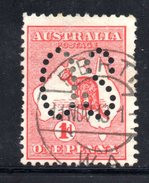 XP2483 - AUSTRALIA , Kangaroos Servizio 1 D.   Wmk  Crown On A Usato . - Dienstmarken