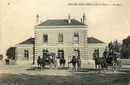 Selles Sur Cher * La Gare * Ligne Chemin De Fer Loir Et Cher - Selles Sur Cher