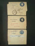 ARGENTINA 3 DOCUMENTS FAJA POSTAL - Colecciones & Series