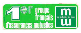 Autocollant, Les Mutuelles Du Mans, 1er Groupe Français D'assurances Mutuelles, 175*53mm - Aufkleber