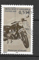 Timbres Oblitérés D'Andorre  , 2005, N° 614 YT, Moto Pour Le Service D'ordre, Police, BMW - Oblitérés