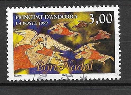 Timbres Oblitérés D'Andorre  , 1999, N° 524 YT, Noël, Anges - Used Stamps