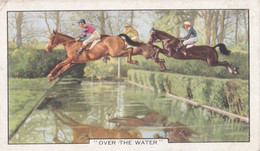 Racing Scenes 1938 - 38 Over The Water   - Gallaher Cigarette Card - Original - Horses - Gallaher