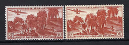 ⭐ AEF - Poste Aérienne - YT N° 50 * - Neuf Avec Charnière - Variété De Couleur - 1947 / 1952 ⭐ - Ungebraucht