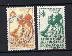 ⭐ AOF - YT N° 21 Et 22 - Oblitéré - 1945 ⭐ - Unused Stamps