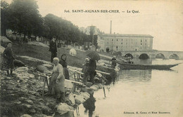 St Aignan Sur Cher * Le Quai * Lavoir Laveuses Lavandières Blanchisseuses - Saint Aignan