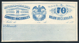 Colombia 1890 Cubiertas 70c Blue Mint, Very Good Condition, SC G26 - Colombia