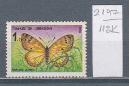 118K2197 / Uzbekistan 1992 Michel Nr. 2 MNH (**) Animals  Fauna - Butterfly Melitaea Arcesia , Ouzbekistan Usbekistan - Ouzbékistan