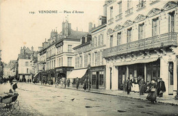 Vendôme * Place D'armes * Imprimerie * Café De La Comédie * Horlogerie Bijouterie * Commerces Magasins - Vendome